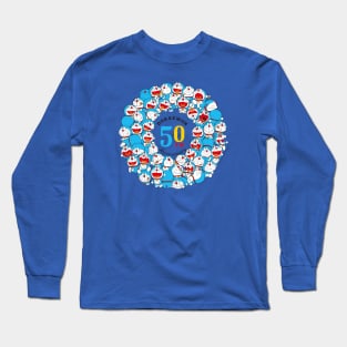 Happy 50th Anniversary Doraemon Long Sleeve T-Shirt